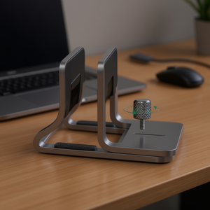 Ugreen Aluminum Vertical <b>Laptop</b> <b>Stand</b>, <b>Adjustable</b> Height 12-26mm, Non-Slip Design, 5cm Elevation, Metal Desktop Support for Ergo - Product Image 2