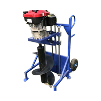 Foreuse rotative à essence AJZN, profondeur maximale 100 m, machine de forage agricole pour sols avec moteur, facile à utiliser