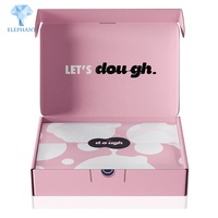 Proveedor de Confianza, Precio Razonable, Venta al por Mayor, Caja de Cartón Personalizada con Logotipo Impreso, Caja de Papel Rosa para Galletas y Pasteles de Navidad