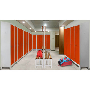 Armario Metálico Pintado para Vestuario con Compartimento para Ropa Sucia/Limpa y 2 Puertas - Product Image 4