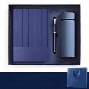 Ensemble d'entreprise personnalisé élégant avec logo imprimé en sérigraphie sur du soie, carnet de notes et mug isotherme en acier inoxydable – Cadeau d'entreprise - Product Image 3