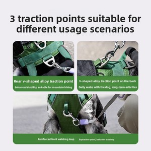 Arnés para Perros Medianos y Grandes, Anti-Impactos, Impermeable, con Doble Hebilla, Arnés de Pecho para Border <span class=keywords><strong>Collie</strong></span>, Corgi, Schnauzer, para Actividades al Aire Libre - Product Image 2