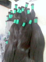 Vente en gros d'usine Cheveux vierges bruts 100% cheveux humains vierges Remy Extensions de cheveux alignées sur la cuticule Cheveux en vrac Remy pour le tressage