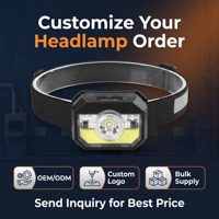 USB-Aufladbare LED-Stirnlampe mit Bewegungssensor 9 Beleuchtungsmodi Rotes Blaues Warnlicht für Outdoor Camping Angeln Notfälle