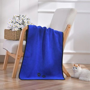 <span class=keywords><strong>Serviette</strong></span> douce pour chien Séchage en microfibre Broderie de luxe <span class=keywords><strong>Serviette</strong></span> de bain pour animaux de compagnie Serviettes pour chien - Product Image 3