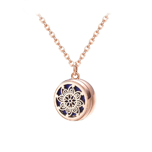 Kalung aromaterapi Diffuser, liontin liontin parfum wanita, perhiasan kalung liontin abu tulang baja tahan karat - Product Image 6