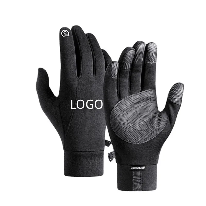 Winter Men's Riding Gloves Warm Outdoor Sports Windproof Waterproof Five Finger Touch Screen Ski Motorcycle Gloves