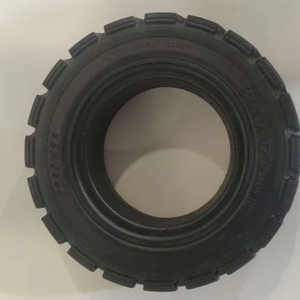 Neumático de caucho macizo sin aire y sin pinchazos 300x100 300*100 3.50-6 con llanta para robot barredor de remolque pequeño - Product Image 2