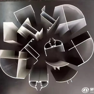 Extrusion de profilé en T en aluminium anodisé 80*160mm robuste pour établis CE ISO9001 FDA - Product Image 1