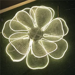 Yeni yüksek tasarım 2022 kalite açık çiçek motifi ışık olay noel dekoru Motif ışık