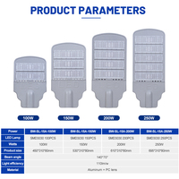 Dernier design de luminaires LED d'extérieur étanches IP65 100 150 200 250 Watts Garantie de deux ans Lampadaire en aluminium
