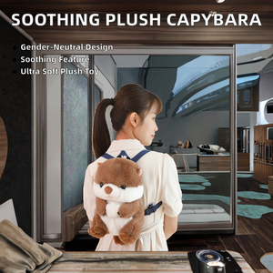 ISO工場製のリズミカルな動きと音楽付きの呼吸するぬいぐるみカピバラ、新生児向けの柔らかいコアラのぬいぐるみ - Product Image 2