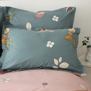 Chất Lượng Cao In Ấn AB Side 100% Bông Bộ Đồ Giường Được Trang Bị Tấm Có Thể Đảo Ngược Duvet Bìa Bộ - Product Image 2