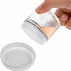 Bocaux en verre à boulettes à flanc droit transparent ambré de 1oz 2 oz avec bouchon en métal Contenant à fleurs séchées en verre - Product Image 5