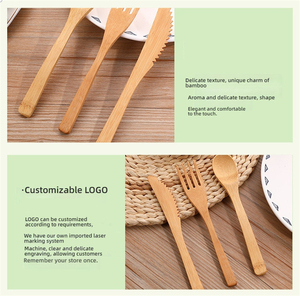 <span class=keywords><strong>Kit</strong></span> de couverts <span class=keywords><strong>en</strong></span> bambou Eco Travel, 16 cm, 3 pièces, couteau, fourchette, cuillère réutilisables, ensemble portable pour le camping, le pique-nique, les ustensiles de <span class=keywords><strong>cuisine</strong></span> - Product Image 5