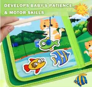Animal de la forêt <span class=keywords><strong>Montessori</strong></span> enfants jouets éducatifs <span class=keywords><strong>tissu</strong></span> <span class=keywords><strong>livre</strong></span> silencieux <span class=keywords><strong>livre</strong></span> de feutre Art compétences de vie <span class=keywords><strong>livre</strong></span> occupé pour les tout-petits - Product Image 6