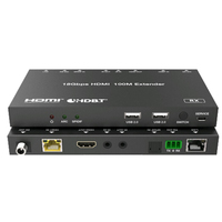 Extenseur HDBaseT 18 Gbit/s 4K avec ARC/IR bidirectionnel HDR et prise en charge du métal jusqu'à 60 m