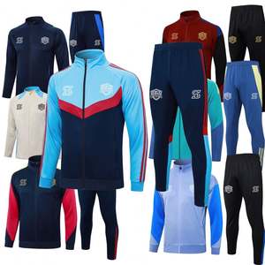 25/26 Kualitas Asli Thailand Semua Klub Sepak Bola Tim Nasional Jaket Latihan Lengan Panjang Madrids Jaket Sepak Bola/Soccer Pria - Product Image 6