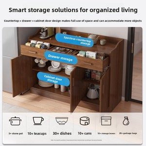 Home Furniture Modern Minimalist Wood <strong>Sideboard</strong> with Multi-functional Detachable Storage for Kitchen and <strong>Office</strong> - Product Image 5
