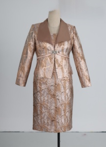 Robe de cérémonie en brocart de haute qualité pour femmes américaines, robe d'église pour femmes, grandes tailles - Product Image 5