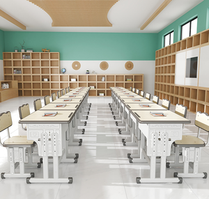 Ensemble table et chaise design moderne pour enfants, idéal pour l'école primaire, la salle de classe, l'écriture et les <span class=keywords><strong>cours</strong></span> de formation. - Product Image 3