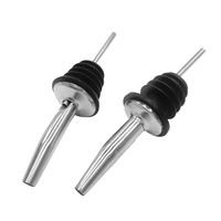 Accessoires de bar en acier inoxydable : Verseur rapide pour bouteille de liqueur 12 oz et bouchon hermétique pour vin, pour un mélange efficace