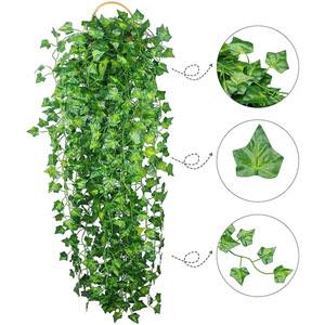 Wan Lisen Artificial Ivy Vines 200cm+ Silk Greenery <b>Wall</b> <b>Decor</b> Wedding Bouquet - Product Image 3