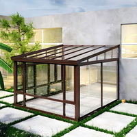 Extension de cuisine préfabriquée moderne autoportante OEM SUN ROOM avec verre trempé laminé à énergie solaire pour usage extérieur et intérieur