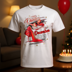Esta reina nació en diciembre de 1989, camiseta de cumpleaños para mujer - Product Image 3