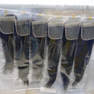 Pre nhổ Swiss HD ren phía trước nhà cung cấp, HD trong suốt phía trước ren đóng cửa 13x6 với bó, tai để Tai ren phía trước 13 - Product Image 5