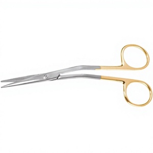 Ciseaux chirurgicaux Fomon Onyx 14 cm en carbure de tungstène à lame dentelée pour rhinoplastie, chirurgie plastique et dissection de précision - Product Image 1