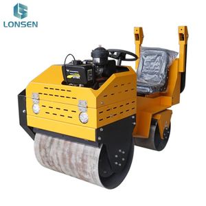 0.8 Ton <b>Mini</b> Ride Type Double Steel Drum Road Roller Machine - Product Image 2