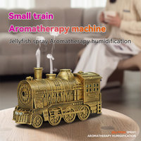 Diffuseur d'huiles essentielles en forme de méduse en bronze antique créatif, diffuseur ultrasonique de parfum pour la chambre à coucher, le bureau, le train