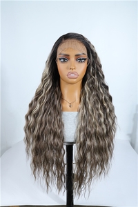 ผมสังเคราะห์แบบใส 13x6 HD สำหรับติดหน้าผากแบบลูกไม้  ขนาด 30 นิ้ว  ลอนน้ำ  ยาว  หลายสี  ทนความร้อนสูง - Product Image 4