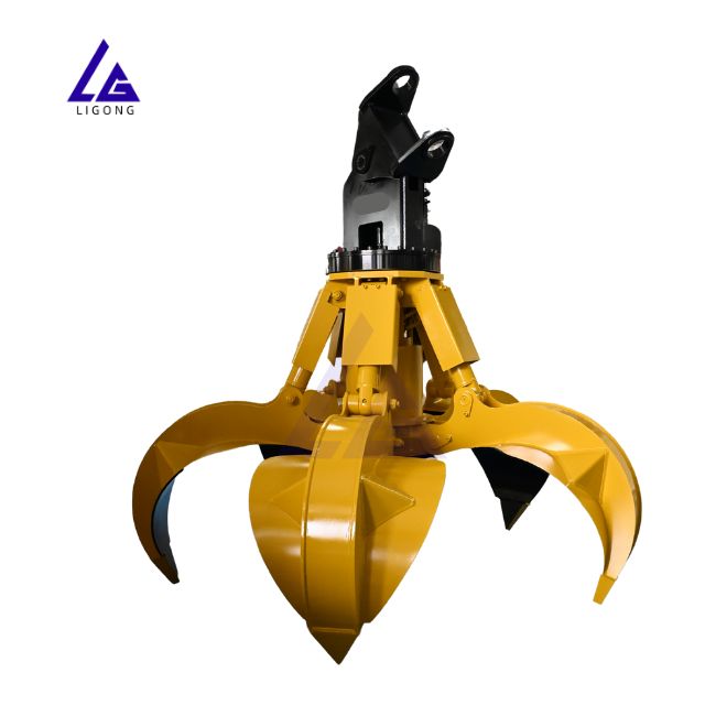 LG Orange Peel Grapple High Strength for Scrap Metal Recycling Yard