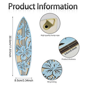 Tavole da surf estive in legno cartelli da parete decorazioni decorative da appendere da parete 3D scavare la spiaggia dell'oceano appeso a parete - Product Image 4