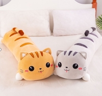 Peluche en forme de chat et de panda en gros, style populaire, coussin décoratif avec rembourrage en coton PP