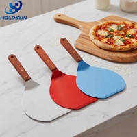 Spatule Ronde Antiadhésive en Acier Inoxydable de Grande Taille, Couleur Personnalisée, Qualité Alimentaire, pour Gâteaux, Pizzas et Pâtisseries, Idéale pour la Cuisson au Four Domestique