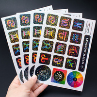 Fabricant de feuilles d'autocollants décoratifs personnalisés en feuille holographique pailletée