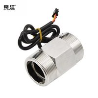 Capteur de débit OEM à effet Hall en acier inoxydable YF-DN40-S de 1,5 pouce, compteur de débit d'eau 5-150 L/min, sortie signal d'impulsion NPN