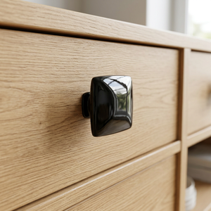 Square Shape Easy Push Or Pull <b>Drawer</b> Knob Minimalist Cabinet Handle Hardware Items Metal Bolt Inserting Type Modern Decoration - Product Image 1