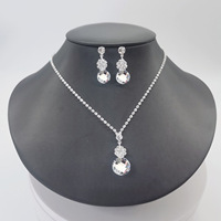 Ensemble de bijoux pour femmes, collier et boucles d'oreilles pendantes simples et élégantes, pour mariage, fête, festival, cadeau