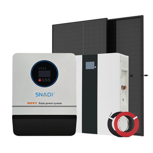 Sistema de Energía Solar para el Hogar Wave Pure con Kit de Batería de Iones de Litio, Kit Híbrido Completo Fuera de la Red, Paneles Solares - Product Image 1