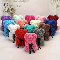 Coffret Cadeau Saint-Valentin Très Vendu : Fleurs Éternelles et Ours en Peluche pour le Nouvel An Chinois, Noël et le Nouvel An
