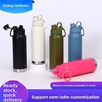 Nouvelle gourde isotherme en acier inoxydable 304 de grande capacité, portable pour la randonnée en extérieur