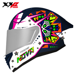 Casques de <span class=keywords><strong>moto</strong></span> intégraux NEUFS avec grand spoiler, double visière, boucle à dégagement rapide, tailles S-XXL, XXP VINDICATOR NOVA DOT ABS - Product Image 1