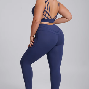 Conjuntos de Yoga de Lujo para <span class=keywords><strong>Mujer</strong></span>, Tallas Grandes, Aloes Plus Size, Conjunto de Dos Piezas, Camisola y Pantalones de Yoga sin Sensación de Restricción - Product Image 1