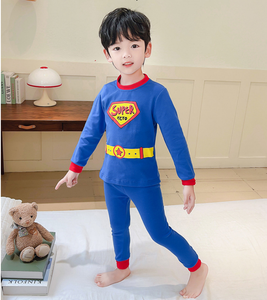 ชุดนอนการ์ตูนซูเปอร์ฮีโร่สุดน่ารักสำหรับเด็กผู้ชาย ชุดนอนสองชิ้น ชุดนอนใส่สบายสำหรับอยู่บ้าน - Product Image 6