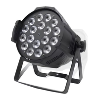 ZY Qualité En Gros 18x15W RGBWA + UV 6in1 LED Par 64 Peut Éclairer IP20 DMX Plat Par Éclairage De Scène pour DJ Disco Projection Lumières