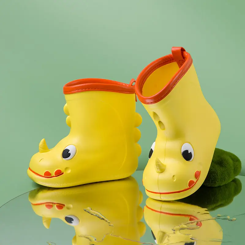 Water Shoes Cute Cartoon Children Kids Boots Waterproof Ankle Rubber Boots Rain Boots For Men